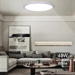 plafonnier led ultrafin moderne blanc noir 24w 28w 38w(touches)