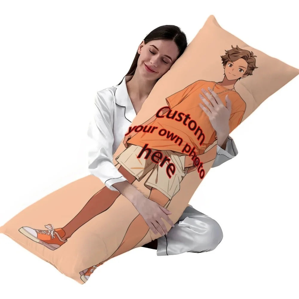 coussin personnalisable orange personnage cartoon moderne lit décoration shirt short baskets