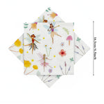 serviettes papier fées forêt enchantée anniversaire mariage baptême noël enfantin illustration fleurs coeurs