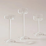 support bougies transparent moderne base plate décoration maison bougie chauffe plat sans motif spécifique