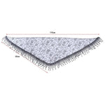 écharpe féminine floral dentelle noir blanc décoratives classique élégante printemps étéextérieur