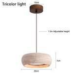 lampe suspendue moderne pierre marbrée beige brun clair led salle bain restaurant étude chambre