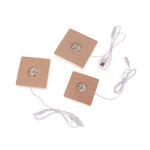 lampe led moderne bois naturel support usb 10 cm