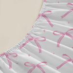 drap housse lit blanc rose imprimé élastique moderne poches profondes coton polyester queen king