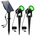 projecteur solaire moderne noir imperméable ip65 lumineux extérieur jardin piquet panneau solaire led decoration