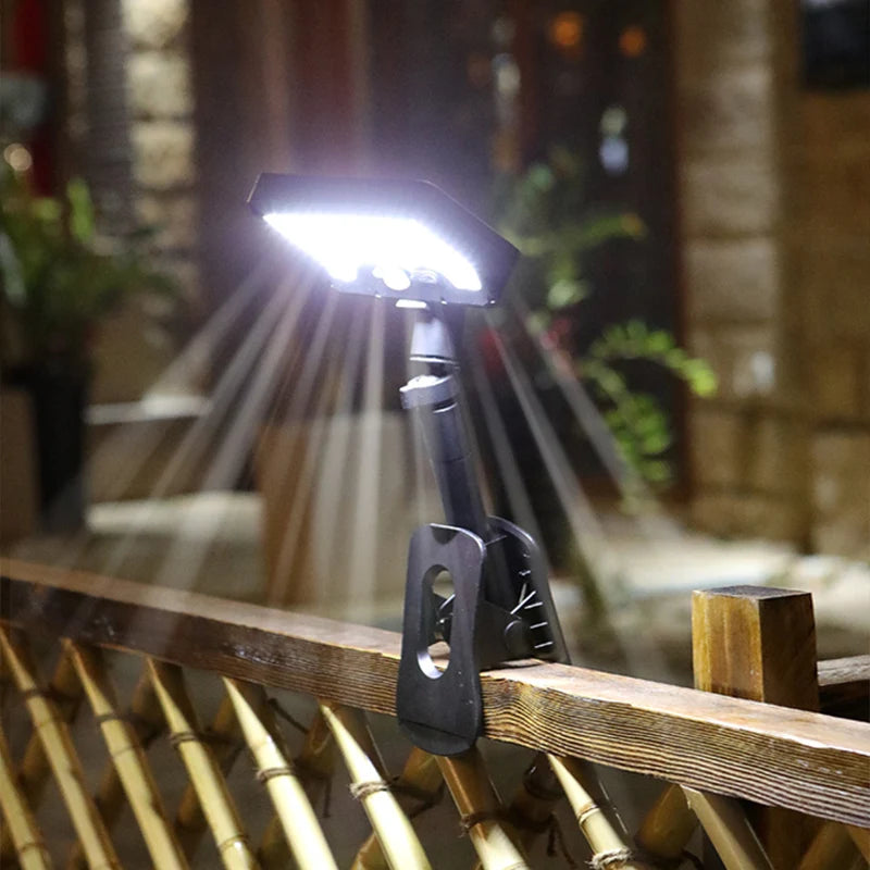 lumière solaire led capteur mouvement clipser ip65 étanche noir moderne campingextérieur