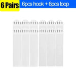 clips fixation cadre blanc texture tissée moderne adhésif amovible sans perçage diy bricolage suspension