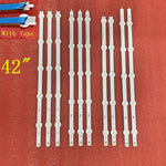 bandes led blanches modernes téléviseur 42 pouces 10 pcs set éclairage salon okoilletées
