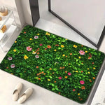 tapis sol moderne fleurs colorées antidérapant extérieur intérieur 40x60cm polyesters vibrant naturel