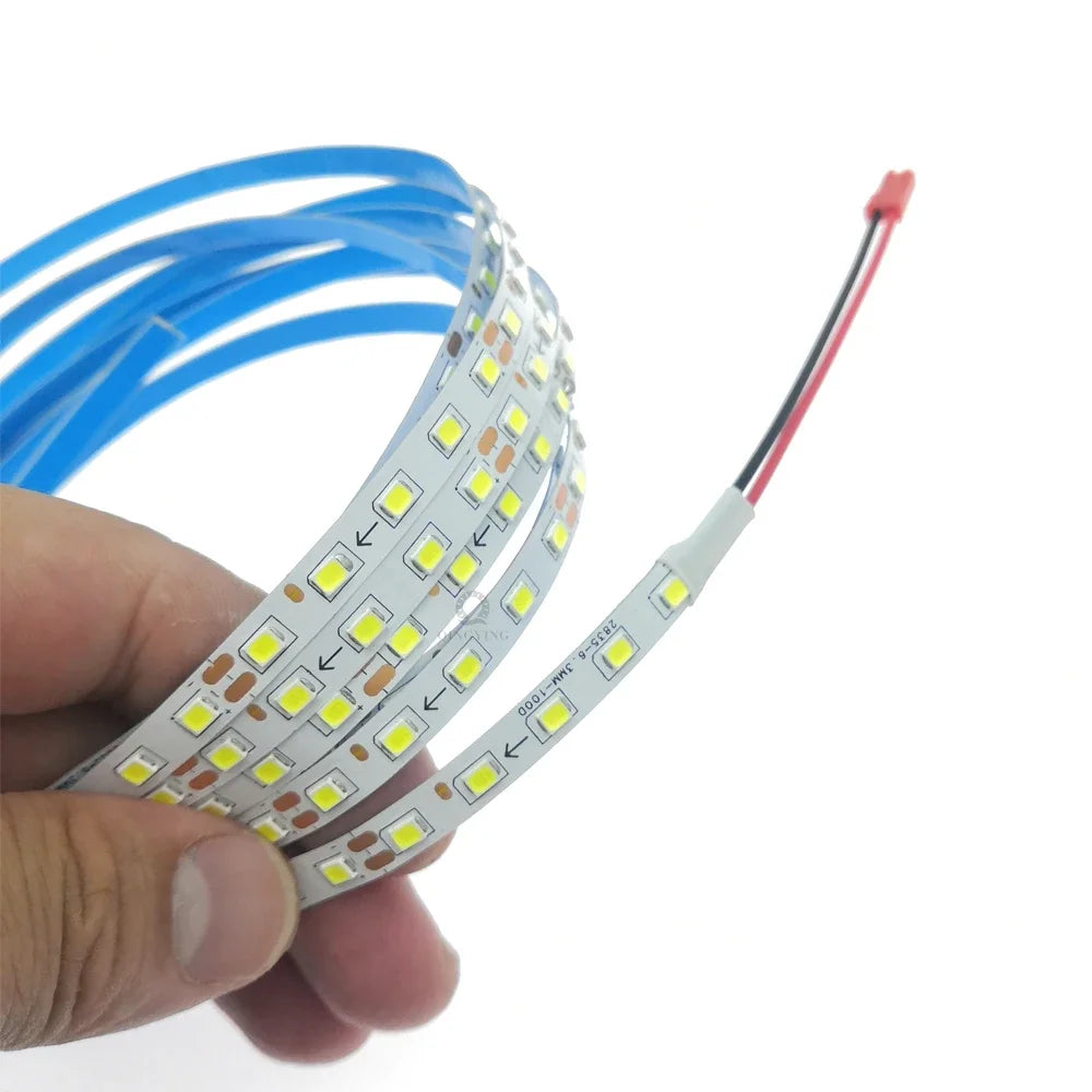 ruban led smd 2835 100 led blanc bleu 4500k 3000k adhésif moderne 220v