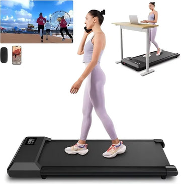 tapis course pliable tapis roulant électrique portable anti dérapant noir compact bluetooth led