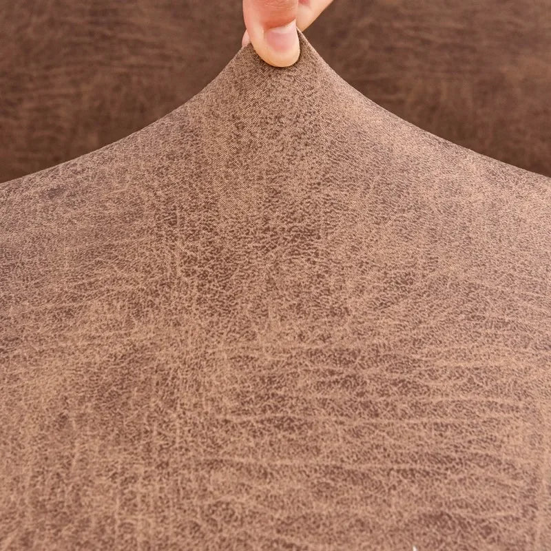 housse canapé marron clair texture grunge moderne polyester solide accueil single double four