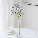 bouquet fleurs artificielles mariage décoration extérieur intérieur moderne minimaliste blanc rose bleu violet