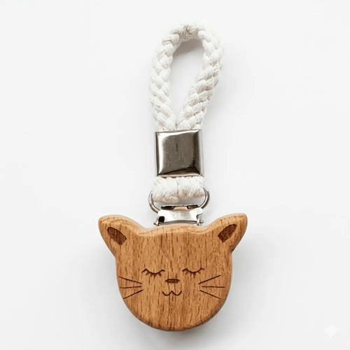 porte serviettes tête chat bois naturel métalliques serviette coton moustaches oreilles pointues minimalistecoration chambre