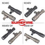 lampe torche tactique led noir texturée clip picatinny rechargeable chasse airsoft moderne