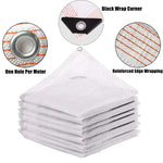 voile d'ombrage blanche maille haute densité protection solaire jardin balcon auvent