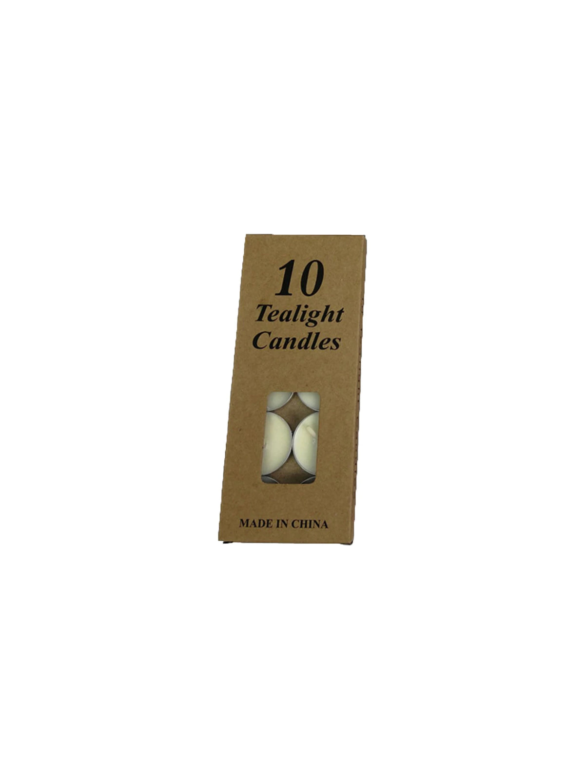 bougies tealight blanc simples boîte decoration maison minimaliste paraffine 10 unidades