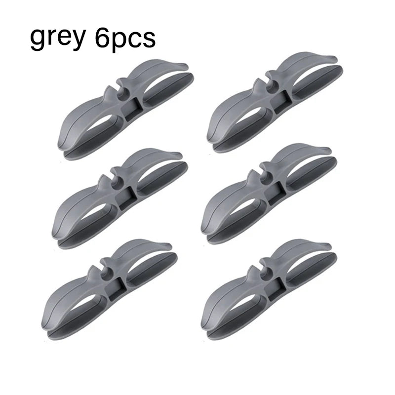 organisateur câbles clips adhésifs réutilisables noir blanc gris moderne plat lisse