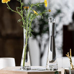 vases modernes transparents adhésifs decoration salon plantes hydroponiques simples rond