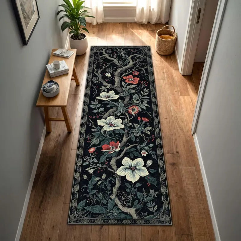 tapis sol antidérapant poisson koi fleur lotus décoration intérieure moderne polyester polypropylèneextérieur salon chambre