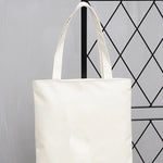 sac main toile blanc imprimé cafecito chisme poignées tissu moderne casual