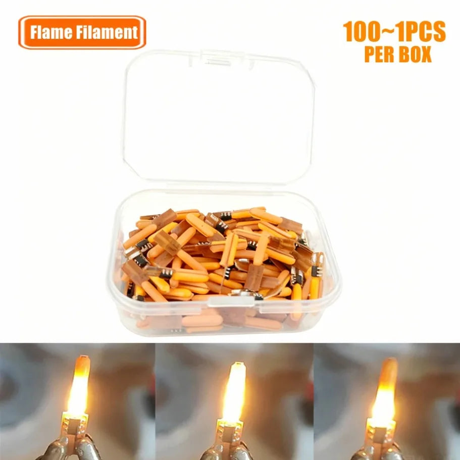 décoration anniversaire filaments led flash bougies décoration fête ampoules accessoires noël orange électronique