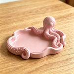 support clés forme octopus blanc violet noir rose pâle moderne créatif bulles texturées organisateur