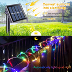 éclairage solaire extérieur guirlande led multicolore imperméable modes décoration jardin chemin balcon
