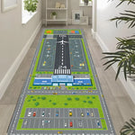 tapis piste aéroport avion moderne décoration aviation motif parking bâtiments chambre