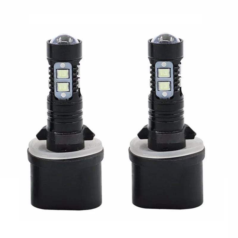 ampoules led 12000lm h8 h16 6000k 12v 24v blanc noires modernes vtt voiture camion