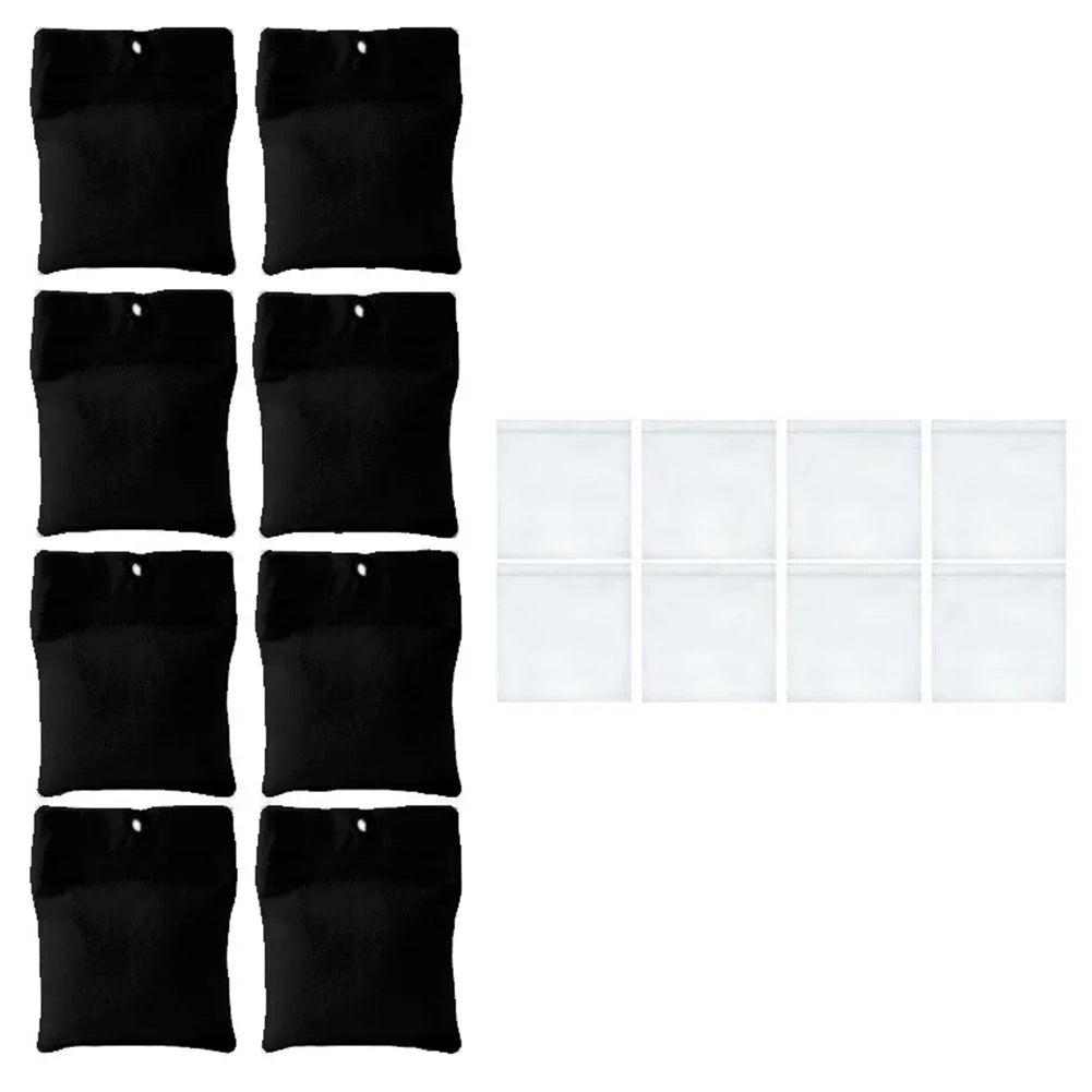 rideaux exterieur sacs noirs filtres blancs pinces linge accessoires pergola decorationextérieur opaquesemitransparent