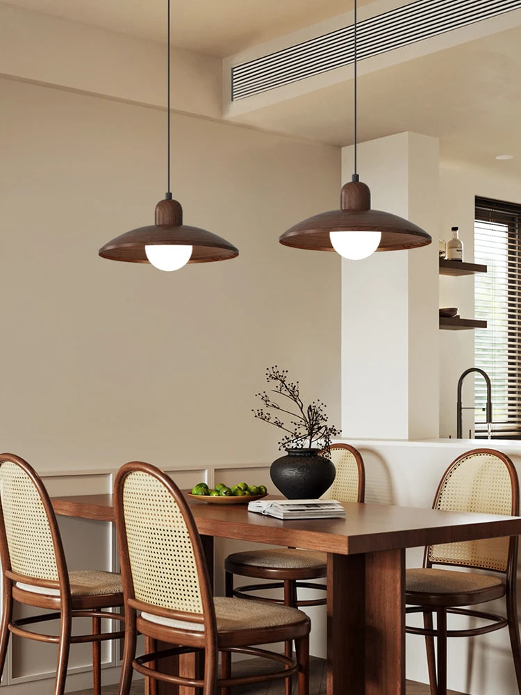 suspension lumineuse moderne bois clair taille 100cm éclairage salon chambre restaurant