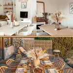 décoration intérieure bouquet fleurs séchées eucalyptus pampa naturel rustique beige vert