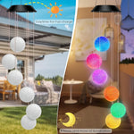 lampe solaire vent papillons oiseaux couleur changeante moderne décorative auto arrêts extérieure translucide