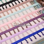 rubans décoratifs pendantes mariage bleu noir rose vert marron beige