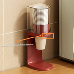 support tasses rouge moderne fixation murale porte gobelets simple autonomes