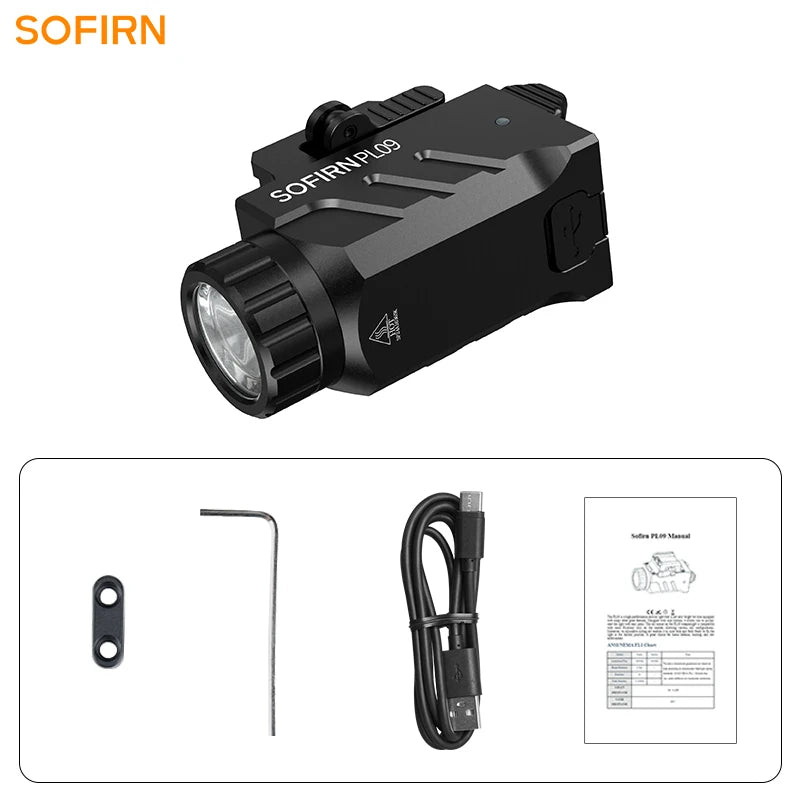 lampe torche rechargeable led 1600lm aluminium noir résistance chocs mode stroboscopique