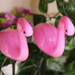 lumière solaire flamant rose moderne oiseau artificiel rose brillant extérieur décoration jardin