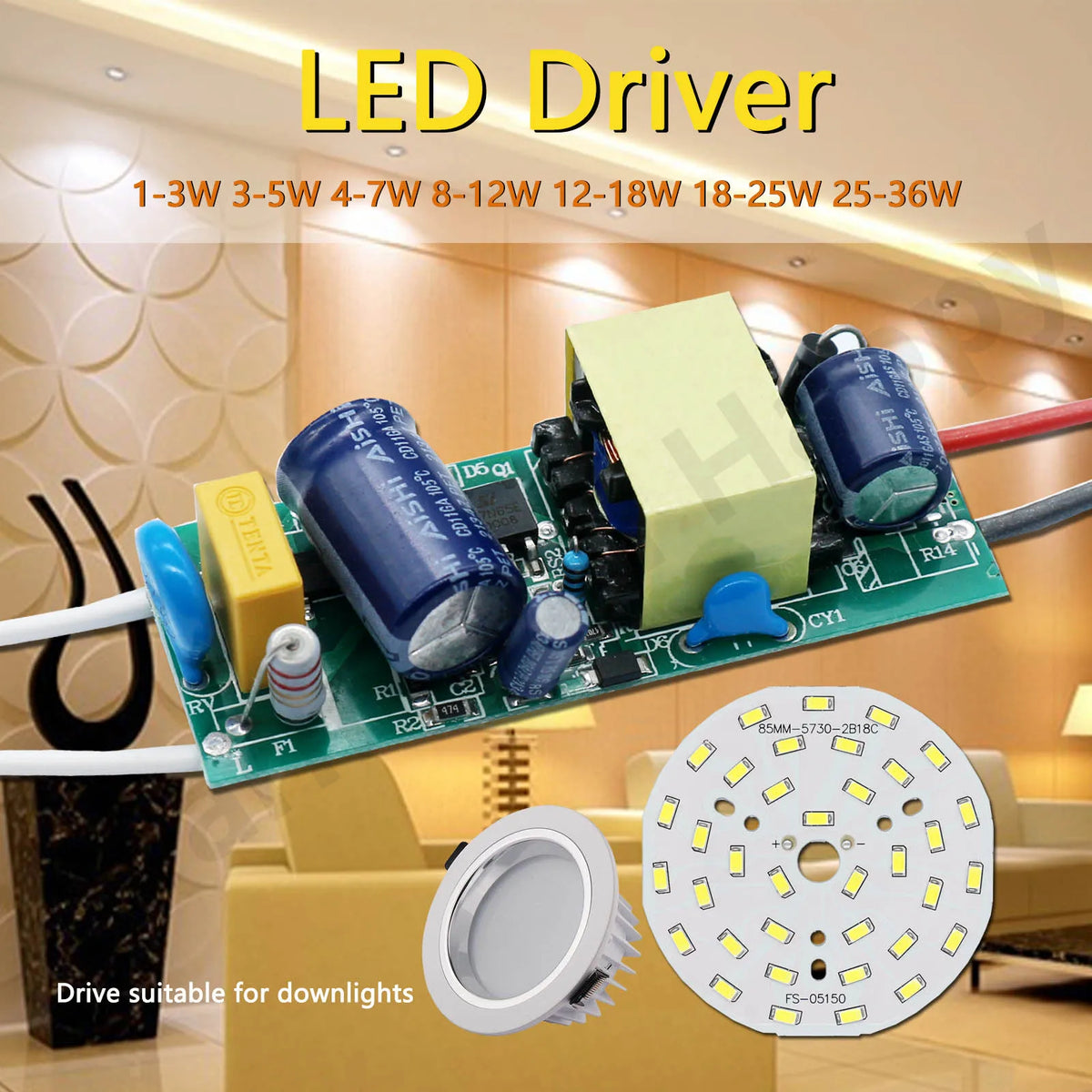 transformateur alimentation led 300ma 120v 240v 12v 18v 12 26v vert jaune bleu