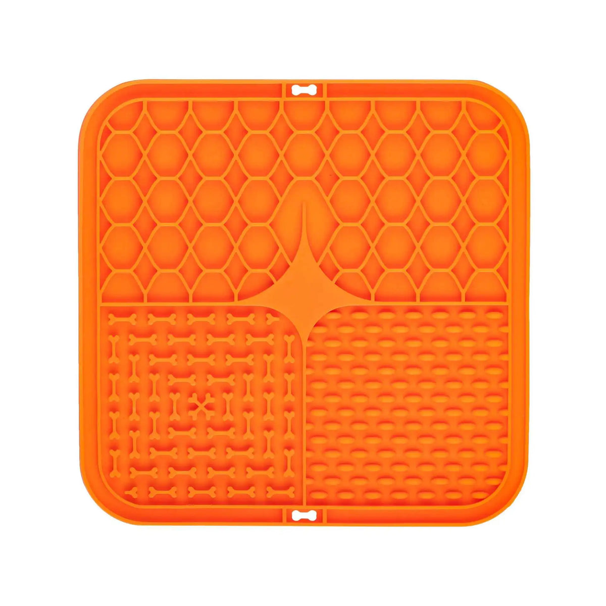 tapis léchage animal silicone antidérapant trous réguliers surface rugueuse moderne vert bleu