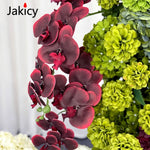 décoration florale mariage vert blanc bordeaux pompons hortensias orchidées extérieure élégante romantique champêtre
