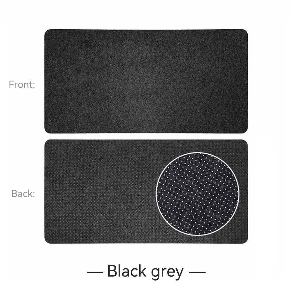 tapis souris feutré gris blanc anti dérapant minimaliste moderne 40x80cm