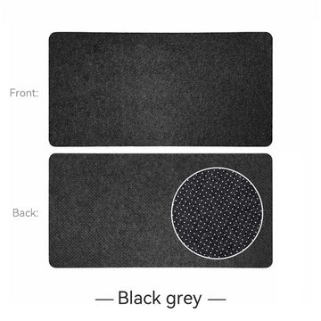 tapis souris feutré gris blanc anti dérapant minimaliste moderne 40x80cm