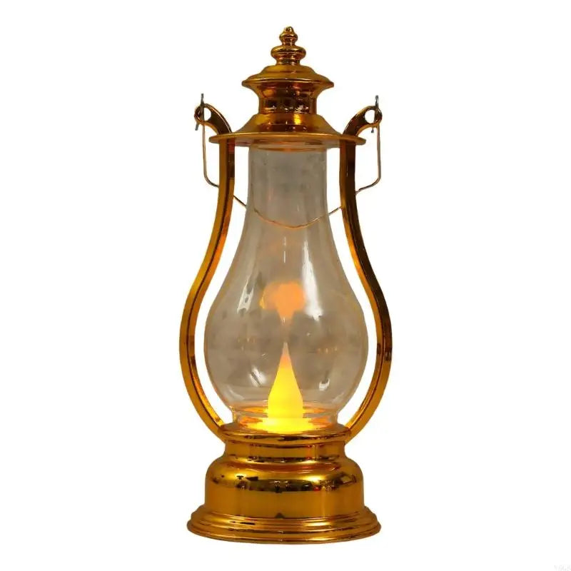 lanterne décorative rouge doré transparente effet vieilli vintage camping mariage