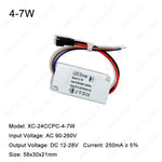 driver led 3w 12w 18w 24w adhésif câbles blanc moderne certification fcc