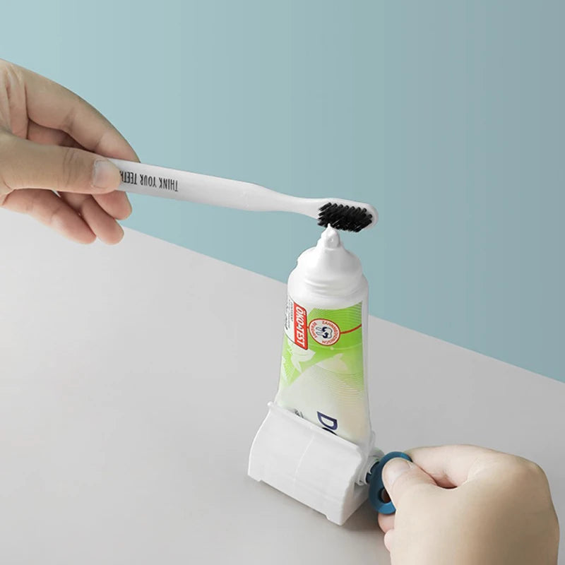 distributeur dentifrice blanc verrouillage bouchon teinture cheveux organisateur moderne porte crevette