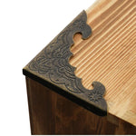 protections d'angle decoratives or bronze ornements floraux vintage fixations maison woodworking echangement
