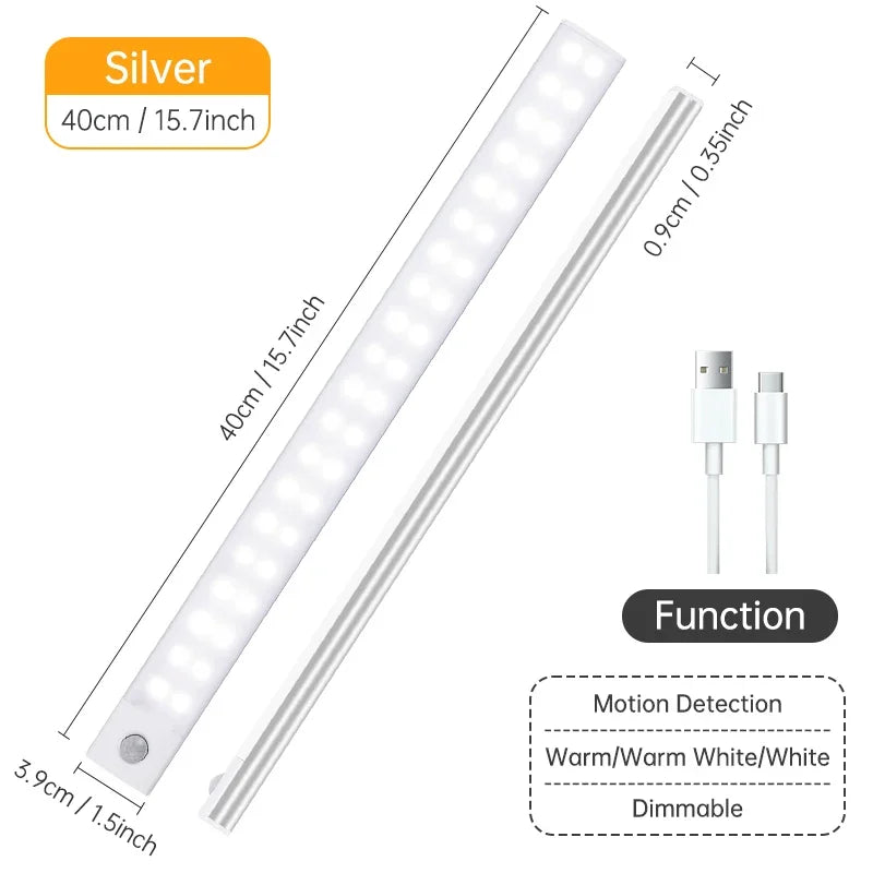 lampe led veilleuse adhésive rechargeable blanc moderne rectangle tactile usburgence