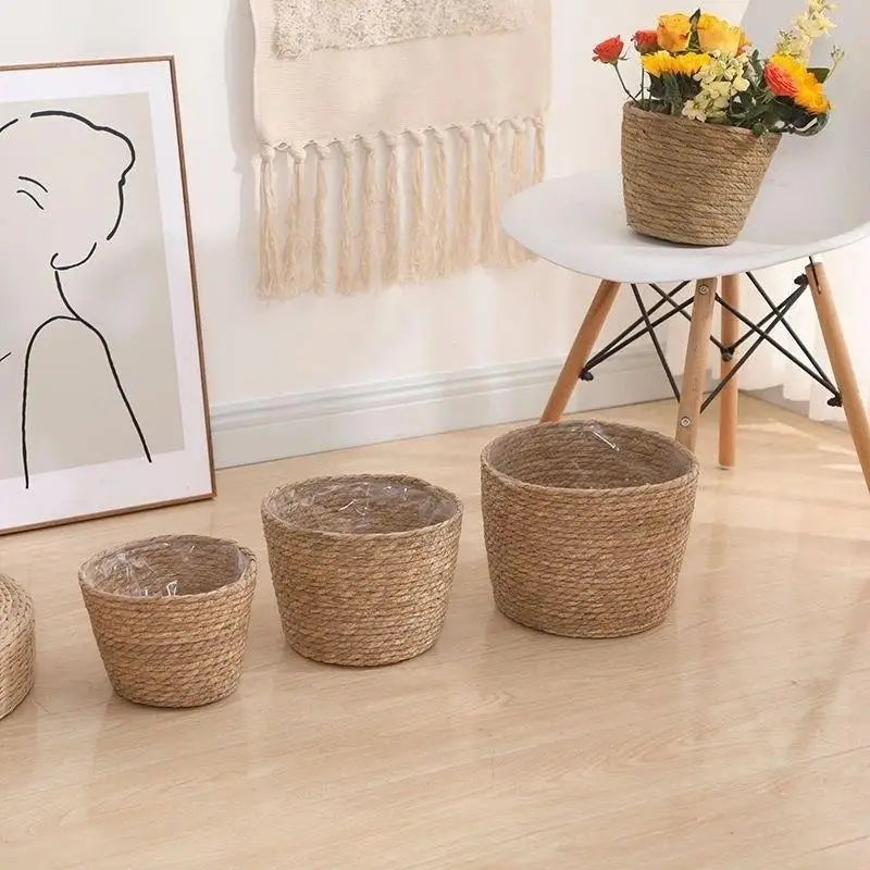 paniers jardinage tissage corde naturel rustique boho chic taille