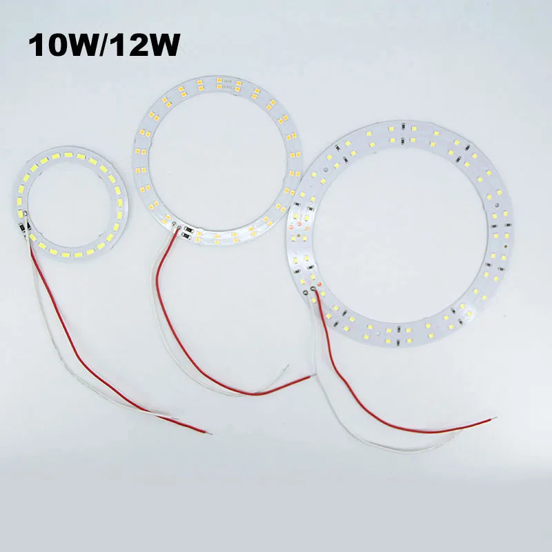 anneau led blanc moderne adhésif 10w 12w 78mm 92mm 120mm 3000k 6000k